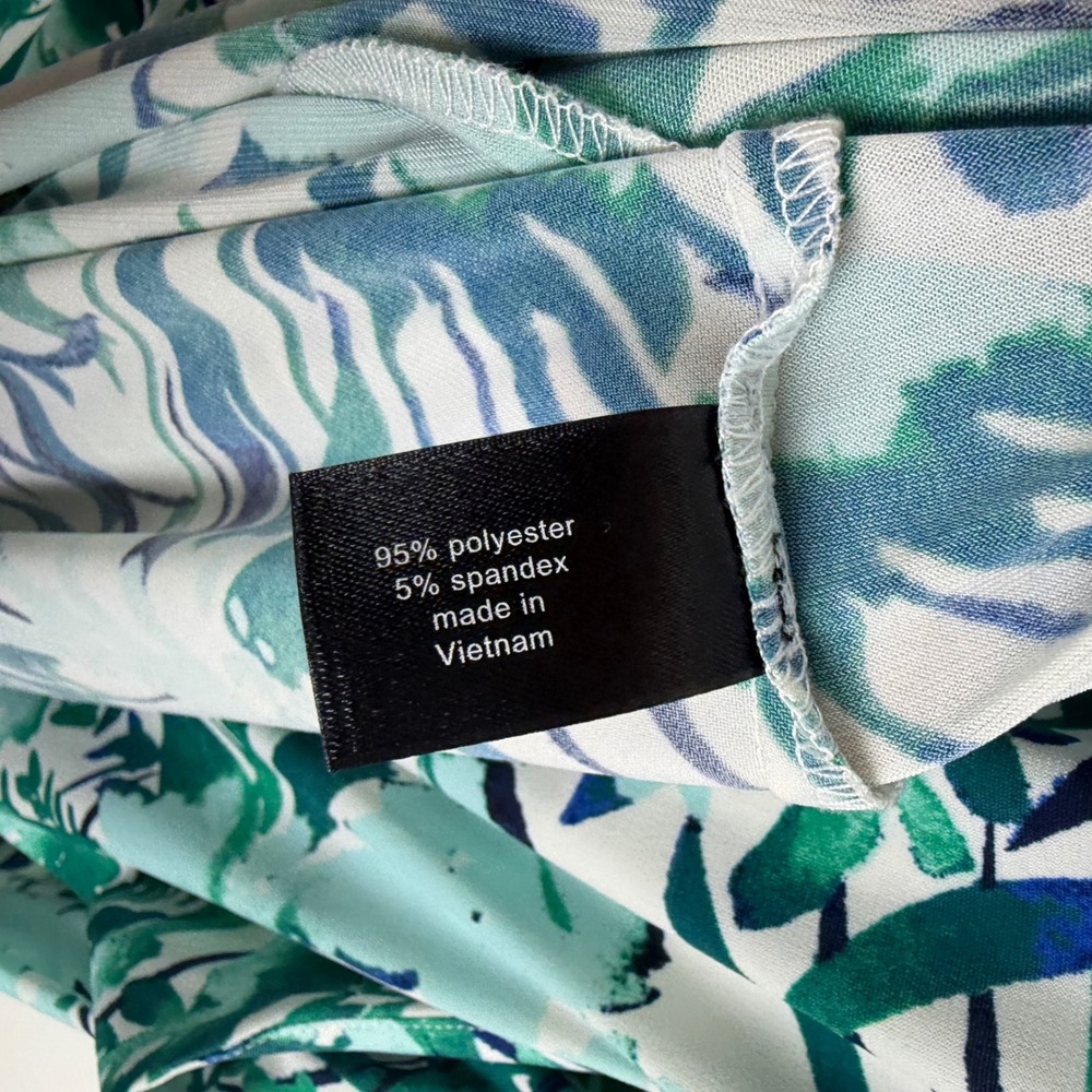 Lane Bryant Tropical Floral Twist Front Sheath Dress Size 22/24 Stretch Resort - Picture 6 of 10
